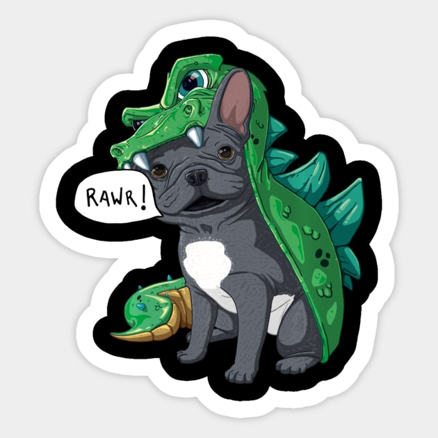 French bulldog top dragon costume